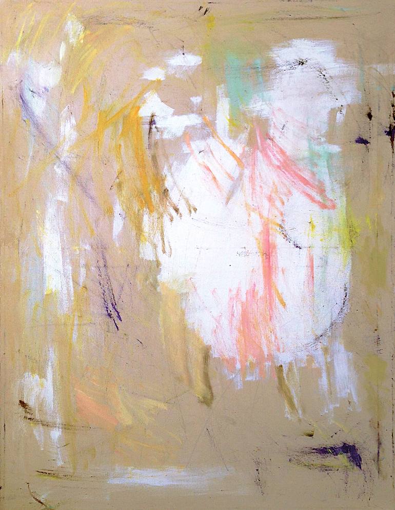 The Little White Lamb, oil on canvas, 85 × 110 cm